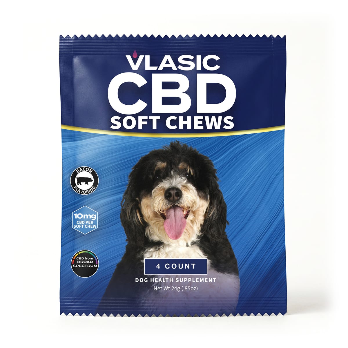 Mini Broad Spectrum CBD Dog Chews (Bacon Flavor)